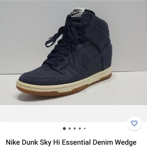 Rare Nike Dunk Sky High Denim - Picture 1 of 2